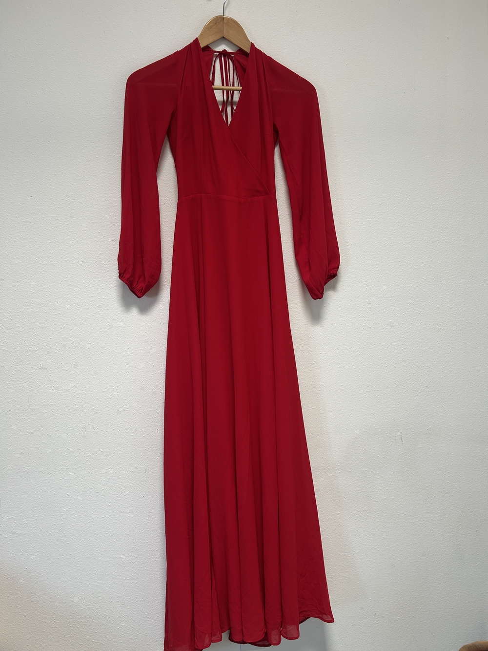 Yumi Kim Red Long Sleeve Maxi Dress